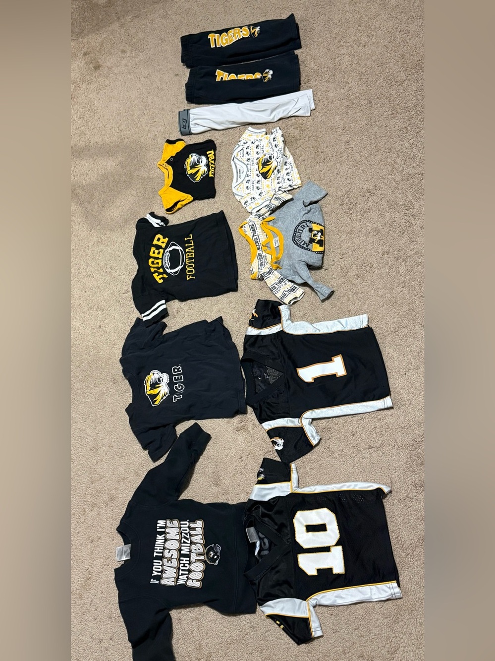 Kids Mizzou Tiger, 13 item bundle